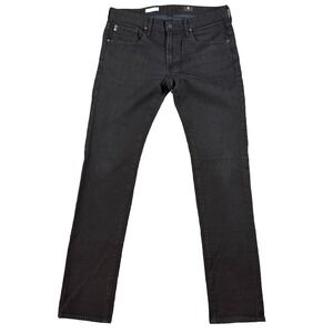 Adriano Goldschmied Jeans Mens 34x34 Black The Nomad Modern Slim USA Made Denim